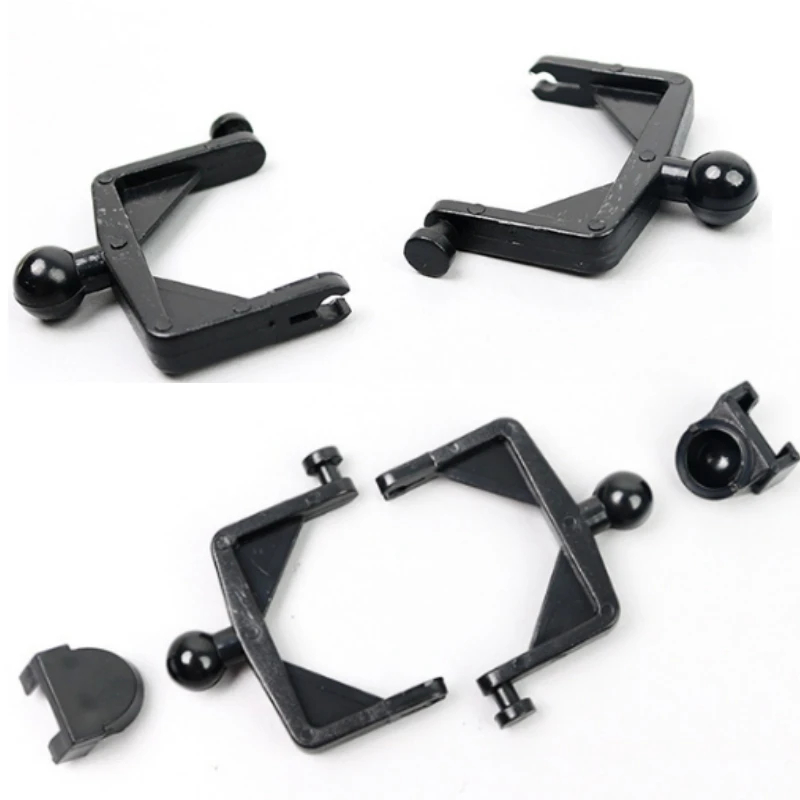 100Pcs Disposable Dental Articulator Plastic Simple Occlusal Jaw Bite Rack Frame Black White HolMouth Bite der Lab Tool