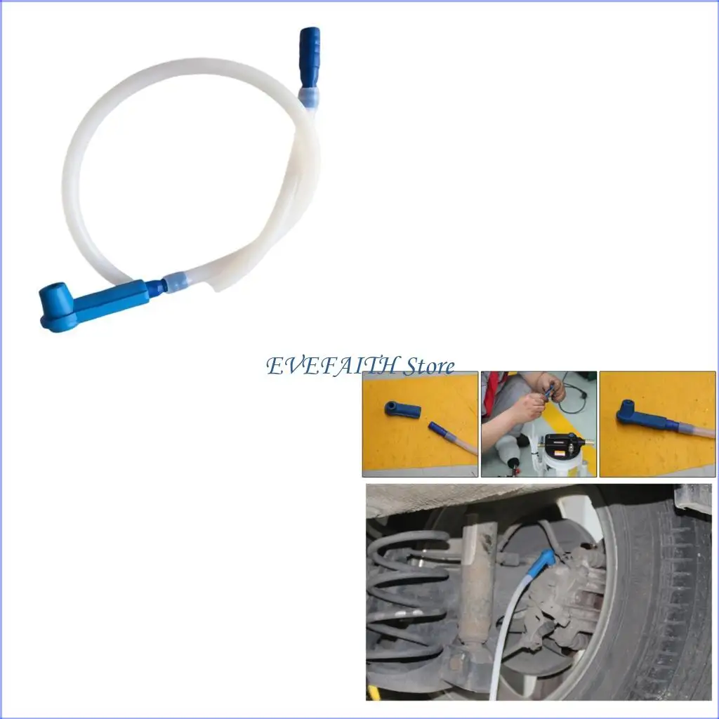 

124B Universal Brake Fluid Replacement Hose Tool Silicone Construction Smooth Brake System Exchange Transfer