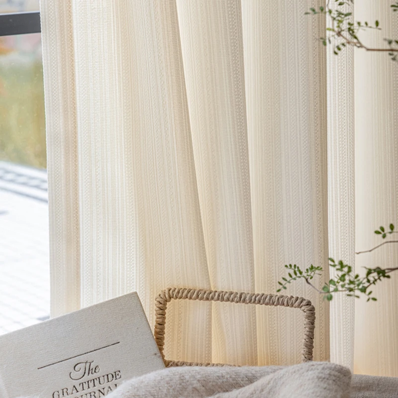 Custom Sizes! Gentle Afternoon Time Sheer Curtains for Living Room Bedroom Window Tulle Curtain Soft Fabric Provide Privacy