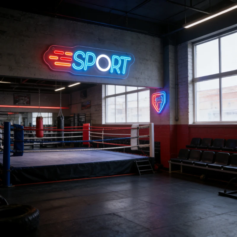 Sport Letter Neon Sign USB Dim - огляд і ціна Home Zone Gym