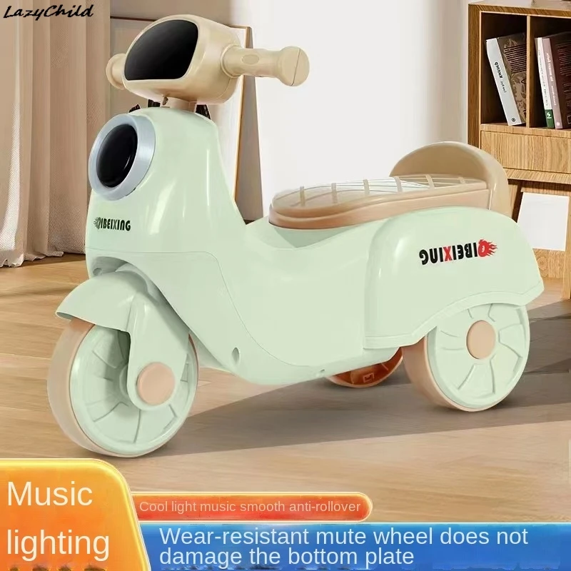 New Mulan Balance Car Boys Girls Walker Three-wheeled Scooter Baby Birthday Gift Gift Exclusive Triciclo Per Bambini News