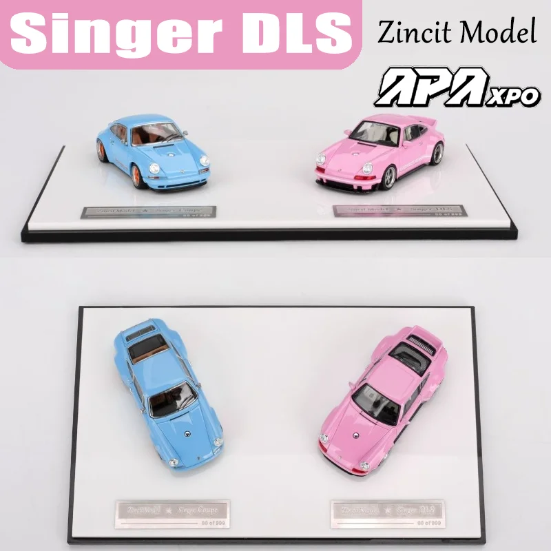 Zincit Model 1/64 Singer DLS Set APAxpo Metalowy Model Pojazdu z Odlewu Ciśnieniowego, Kolekcja, Prezent dla Chłopca na Boże Narodzenie