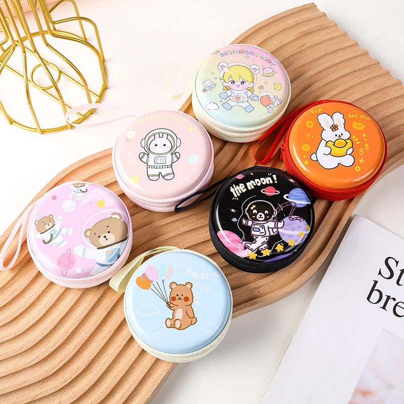 Cute Earphone Case Charger Cable Coin Storage Bag Accessories Cartoon Earphone Case Air Pods Case For Samsung Galaxy Buds