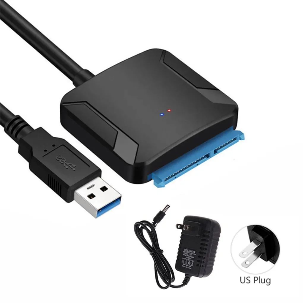 SATA naar USB 3.0 Adapter Kabel voor 3.5/2.5 Inch SSD HDD SATA III Harde Schijf Schijf Converter Ondersteuning UASP met 12V Power Adapter