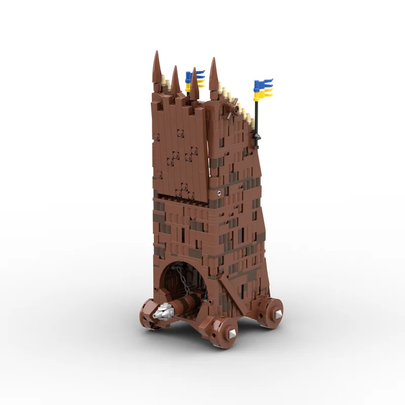 Moc Building Black Falcons Siege Tower ​​​​​​​Model Technology Gift Construstion Medieval Castle DIY Assembly Holiday Sets Toys
