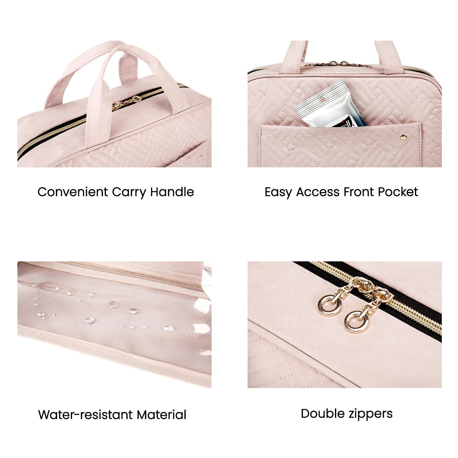 BAGSMART borsa da toilette da appendere custodia da trucco cosmetica impermeabile borsa da viaggio all\'aperto per articoli da toeletta scatola