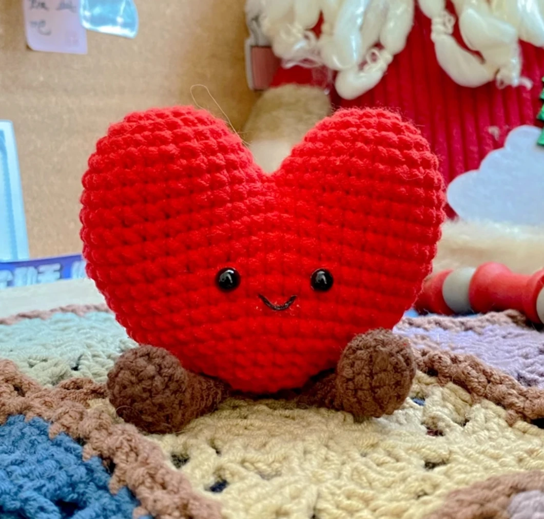 DIY اليدوية الحب دمية الكروشيه هلام دمية قلادة الصوف الحياكة المواد حزمة الكروشيه هدية الحلي