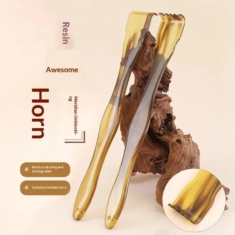 Hot Sale Extra Long Back Scratcher, Multi-Functional Horn Design Itch Relief Tool, Reach Everywhere Scratch Back Helper