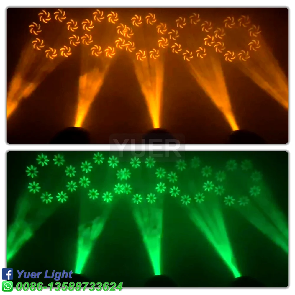 Imagem -06 - Yuer-led Spot Beam Moving Head Light 18 Face Prism Dmx512 Sound dj Stage Effect Party Dance Disco Bar Music Club 100w Novo