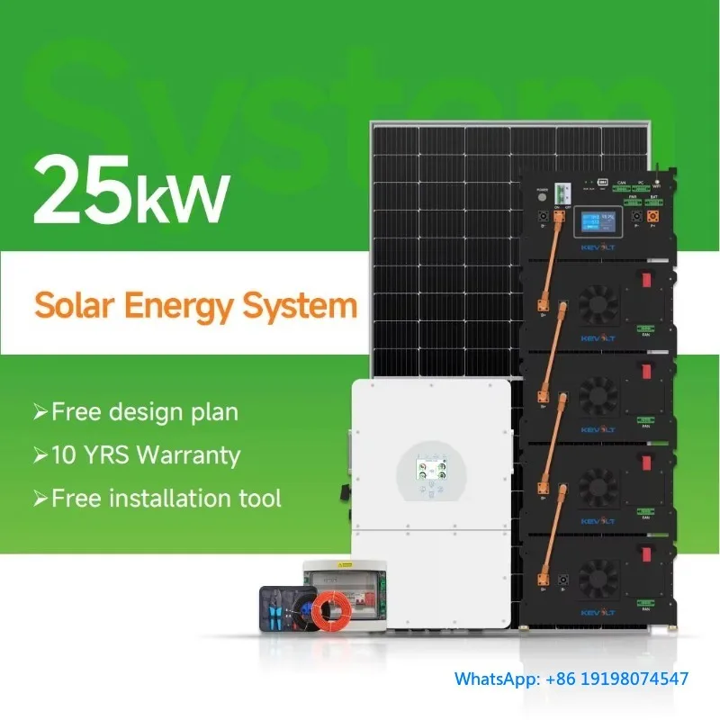 

High Voltage Battery Three Phase Solar Energy System 25KW To 100KW Solar System With Inverter Solar Kit