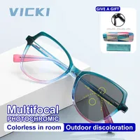 VICKI Large Frame Butterfly New Women's Eyeglasses Progressive Multifocal Customised Prescription Anti Blue Light Glasses 2137
