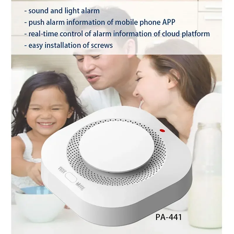 New Wireless 433mhz Smoke Detector Real-time Detection Fire Protection Alarm Sensor For Home Security Smoke Alarm Fire Equipment