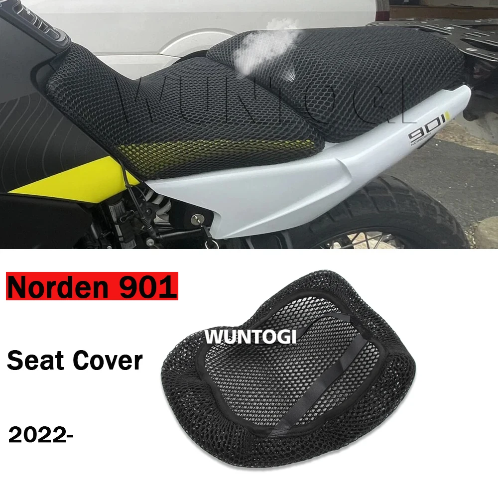 

Norden 901 Seat Cover For Husqvarna Norden901 2022- Accessories Nylon 3D Mesh Fabric Saddle Seat Cover Seat Protect Cushion