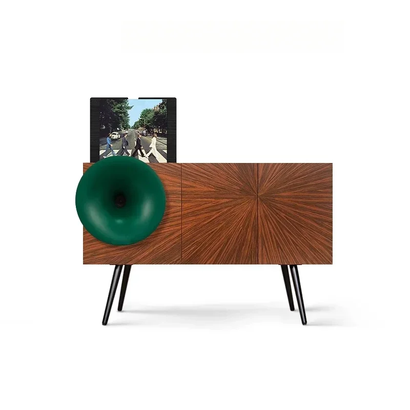 Gramophone Cabinet Integrated Vinyl Record Player Light Luxury Living Room Bluetooth Audio Box