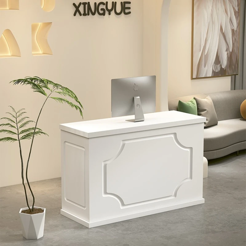 Small simple Reception Desks Fashion clothing stores Creativity Reception Desks modern retro Office Furniture Zum empfang YS40CC