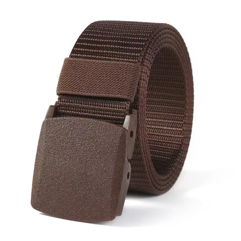 Portable Outdoor Tactical Belt-Canvas & Nylon Metal-Free Hypoallergenic Suitable for Students Military Training &Security Checks view 3