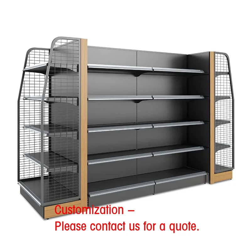 custom.Gondola Rack Double Sided Supermarket Shelves