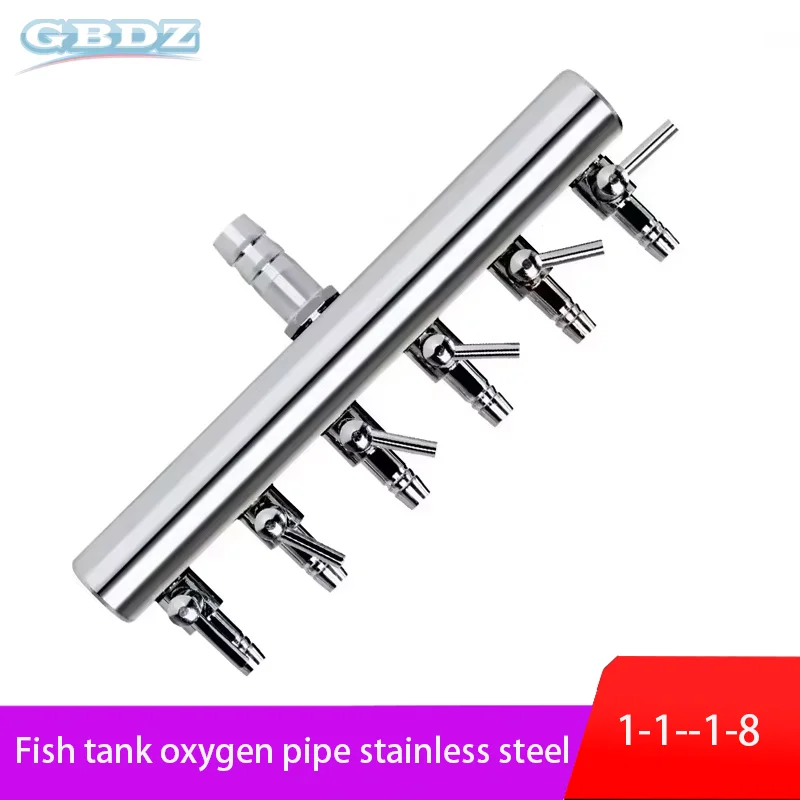 

Hot New Stainless Steel Distributor Aquarium Lever Fish Tank Durable Oxygen Pump Accessories Splitter Air Flow Control Pump