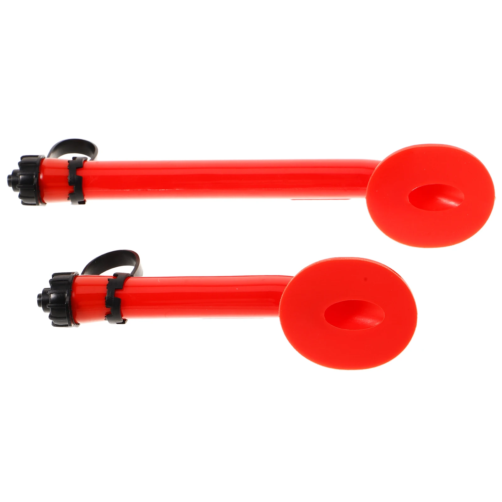 

2 Pcs Life Jacket Air Blow Tube Hose Blowing for Buoys Inflatable Extension Orange Emergency Gear