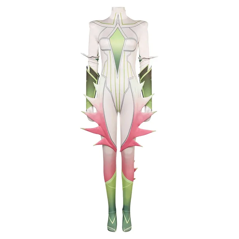 

asdh8@Women fantasy Cosplay Jumpsuit Gloves Costume Game Rivals for Adult Female Bodysuit Halloween Carnival Party Suit