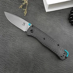 NEW HUAAO BM 535 Bugout Folding Pocket Knife D2 Blade Carbon Fiber Handle Outdoor Tactical Knives Camping Hunting EDC Multitool