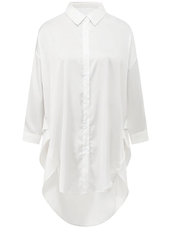 セクシーなシルクブレンドロングスリーブスパウェア女性のボーイフレンドスリーブセクシーなナイトガウン夏薄いホーム服韓国ルーズフィット