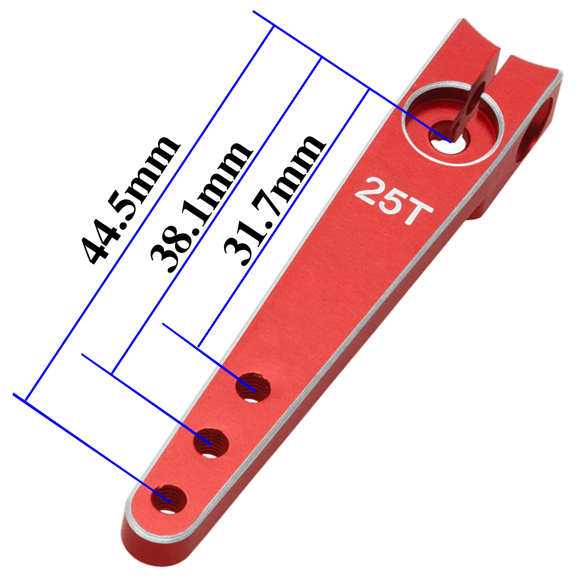 3Pack 25T Servo Braccio Corno Bracci Sterzo In Alluminio per Futaba Hitec Savox Servomotori di Potenza Misura RC Crawler Auto Aereo Aereo Barca
