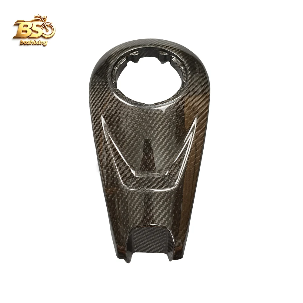 For CF 675SRR CF 675 SR SRR Motorcycle Fuel Tank Upper Guard Cover 3K Real Carbon Fiber Fairing Kits Motorcycle Accessories