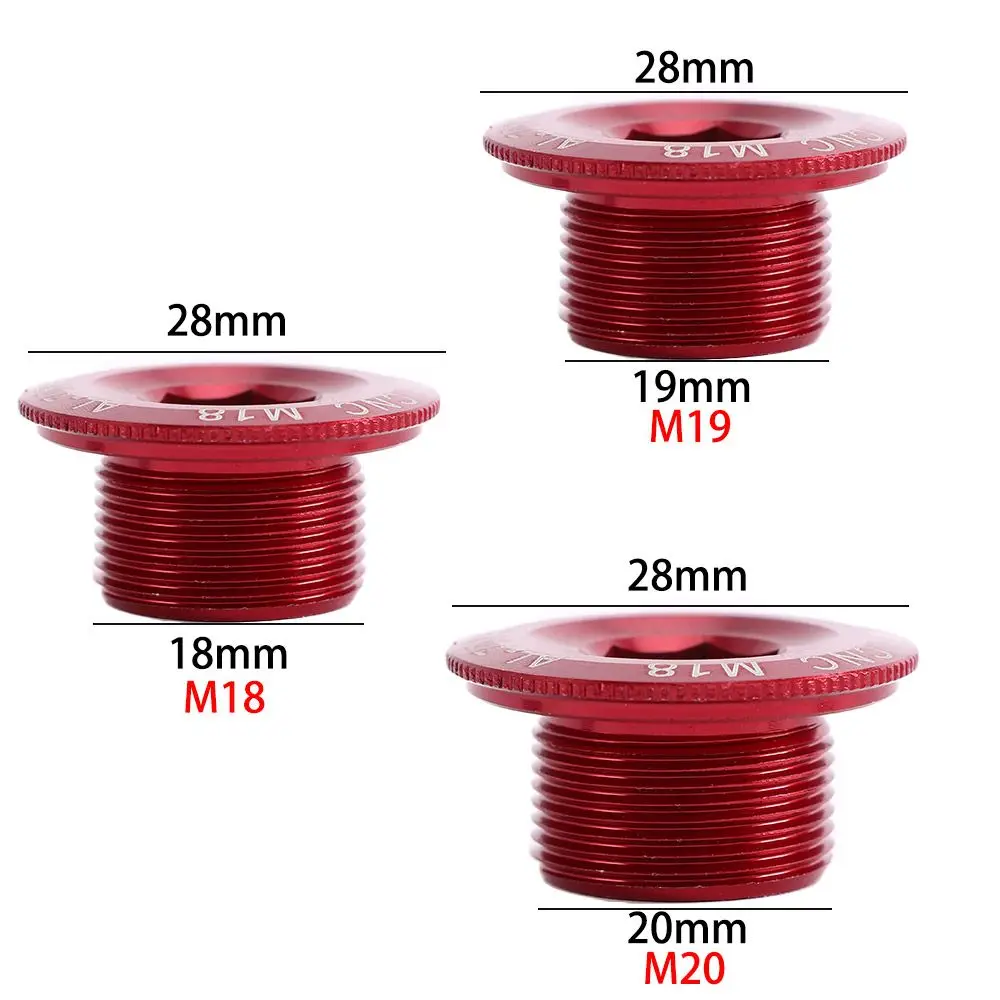 محور مسامير دراجة أجزاء BB البراغي سبائك الألومنيوم كرنك الترباس غطاء غطاء كرنك الذراع تحديد الترباس كرانسيت مسامير غطاء كرنك