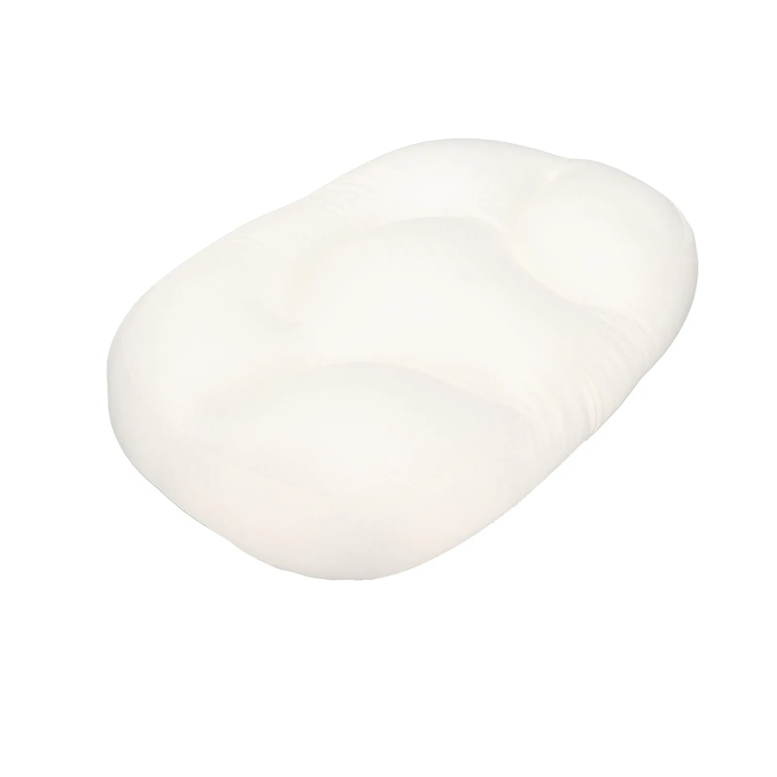 

Men Women Office Sleep Pillow Portable Office Beauty Salon Ergonomic Neck Support Egg Shaped Pillow White