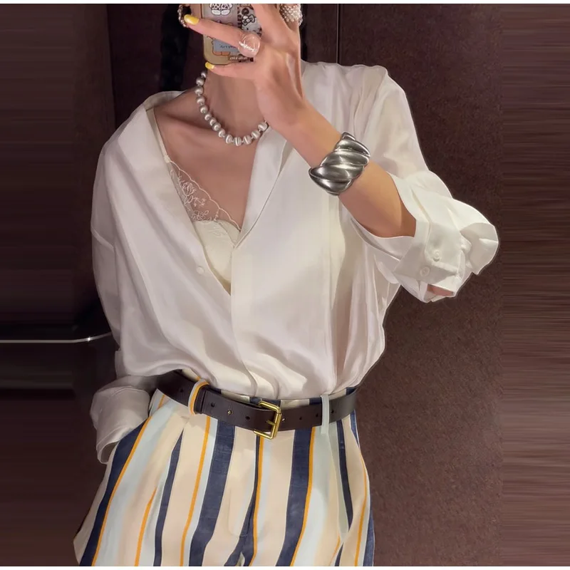 Striped High-Waisted Pocket Shorts — product information 12