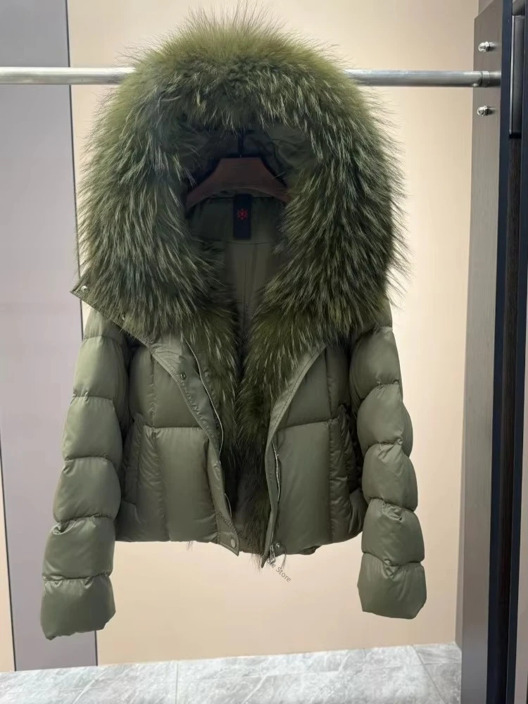 Oversized Natural Fur Coat Woman Soft Smooth Fur Coat Ladies Zipper Closure Women's Winter Jacket Cold Climate for Street Style