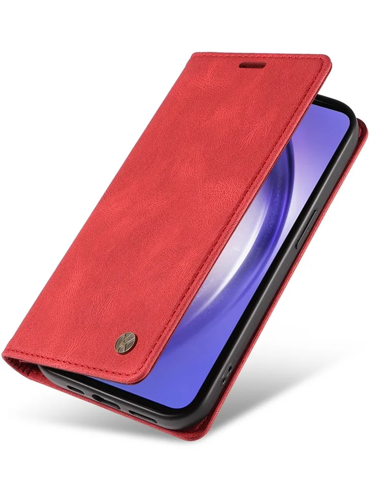 Magnetische lederen portemonnee flip cover voor Samsung Galaxy A73 A72 A71 A56 A55 A54 A43 A52 A51 A35 A34 A33 A32 A26 A25 A05 A15 A16 - afbeelding 2