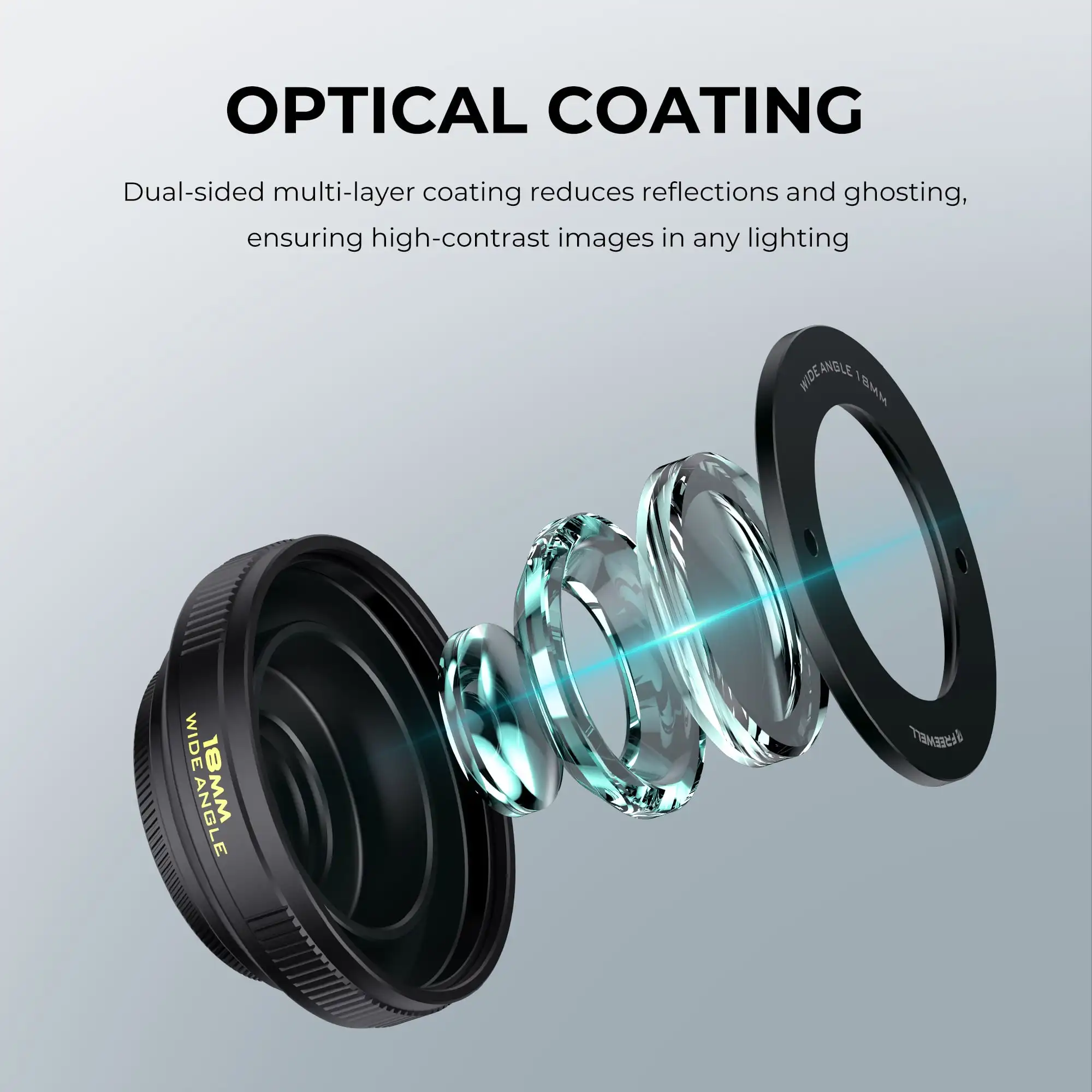 مجموعة عدسات Freewell Pro Filmmaker مكونة من 6 قطع متوافقة مع حافظة هاتف مثبتة على الخيط مقاس 17 مم وملحقات عدسات التصوير الفوتوغرافي للهواتف الذكية