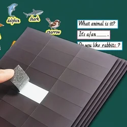 60pcs/Set, Adhesive Backed Magnetic Sheet Multifunctional Multi-Scene Magnetic Stickers, Can Be Used As Refrigerator Stickers