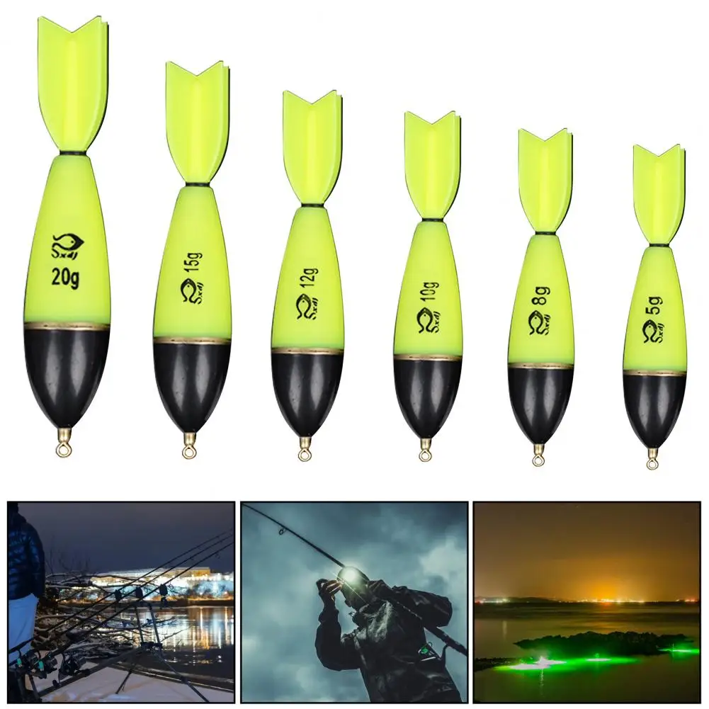 Luminous Fishing Float High Sensitivity Visibility LED Luminous Rocket Fish Float For Saltwater Freshwater Fishing Accessories