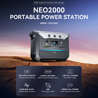 DaranEner NEO2000 Portable Power Station 2000W 2073.6Wh Capacity LiFePO4 Battery Emergency Mobile Solar Powered Generator