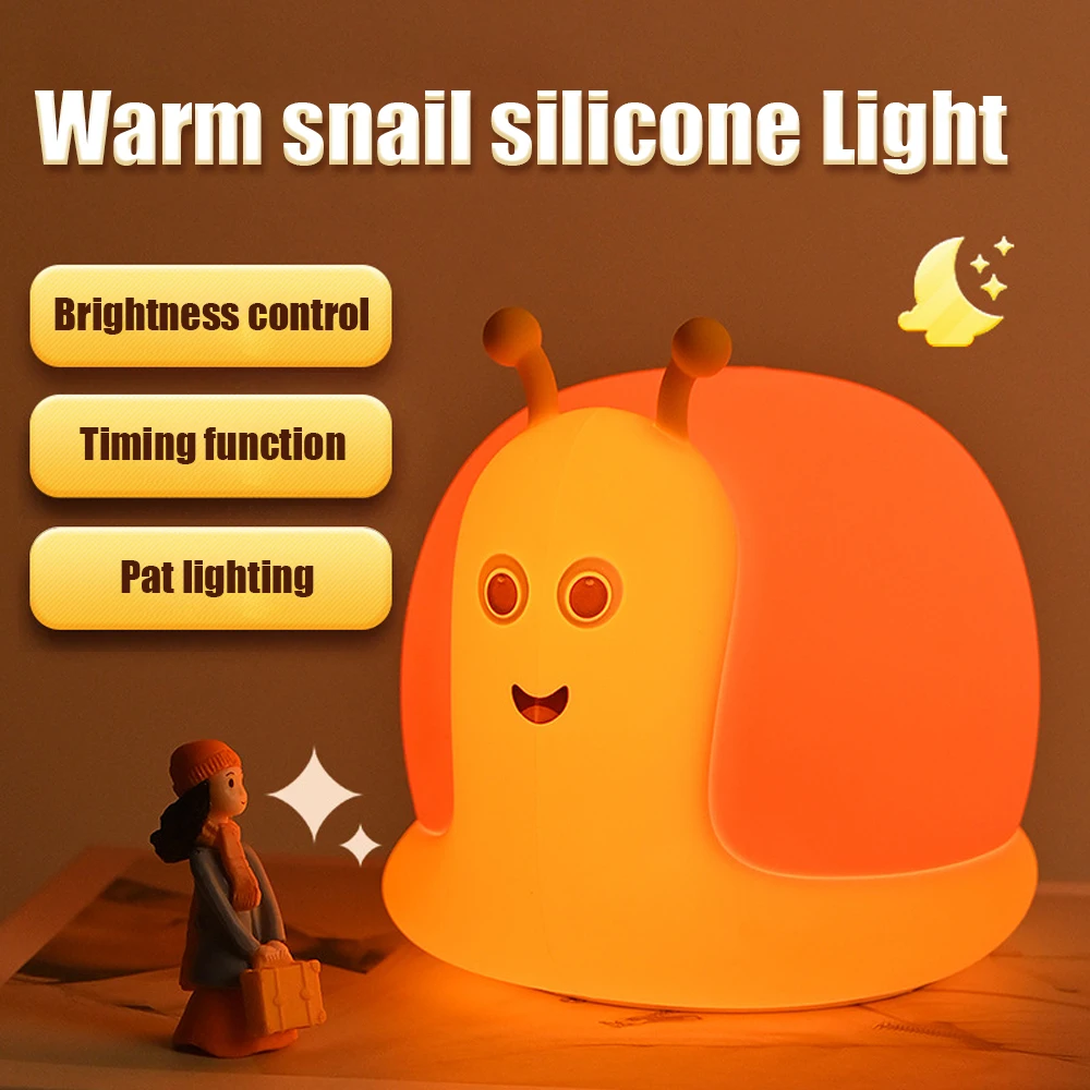 Silicone luz ajustável recarregável papoula lâmpada usb luz noturna arco-íris temporizador luz ambiente led lâmpada de cabeceira presente natal