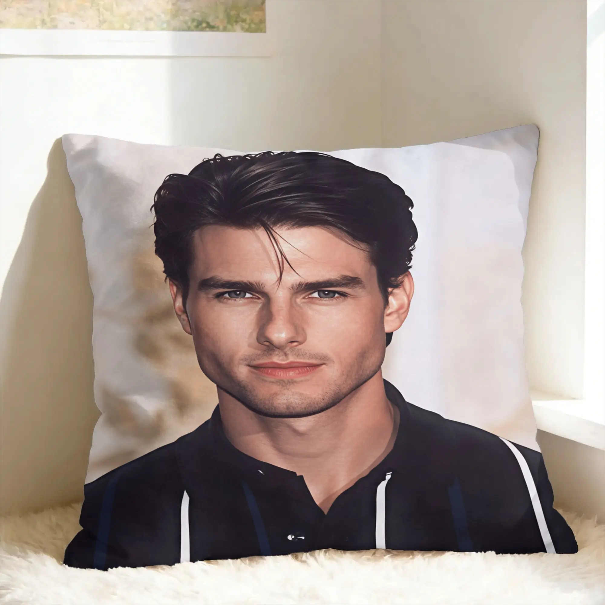 Tom C-Cruises Actor Pillow Cover  Design Cushion Cover Fashion Pillow Case For Living Room Bed Chair