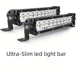 Slim Dual Row Led Light Bar 7 inch Ultra-Slim Work Light For 4X4 Offroad Truck ATV 12V 24V