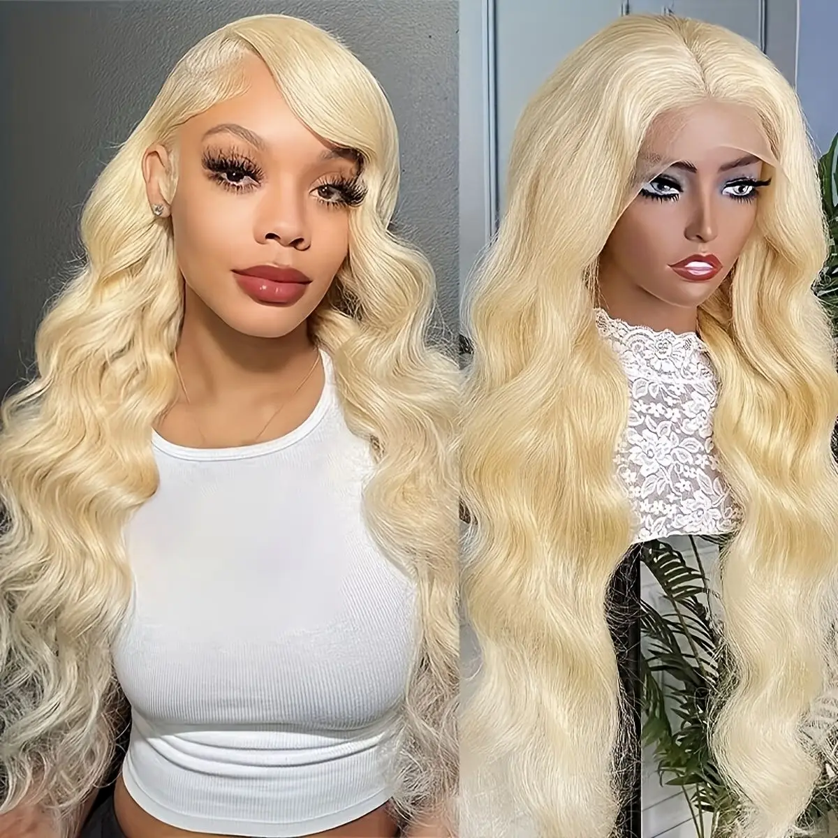 

Blonde 613 hd lace frontal wig 13x6 Wigs 30 40 inch Brazilian Bone body wave 100% human hair For Women Choice on clearance sale