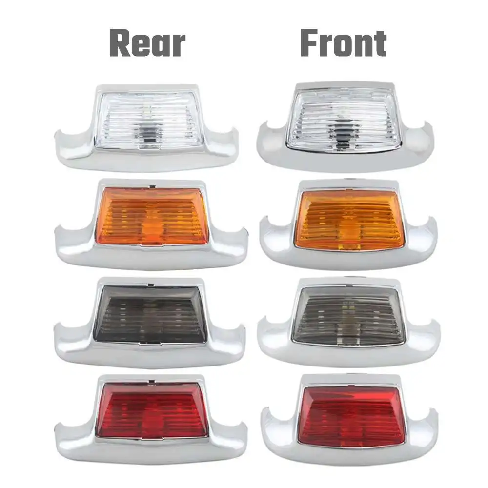 ل هارلي 1986-2008 FLSTC/1993-1996 FLSTN/1980-2013 FLHR دراجة نارية الجبهة/الخلفية الحاجز تلميح ضوء ABS البلاستيك ملحق #2