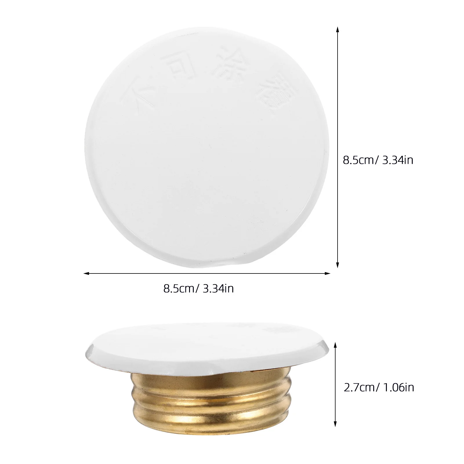 Fire Sprinkler Cover Plate Copper Material Easy Installation Ceiling Wall Fire Sprinkler Head Protector Flame Resistant