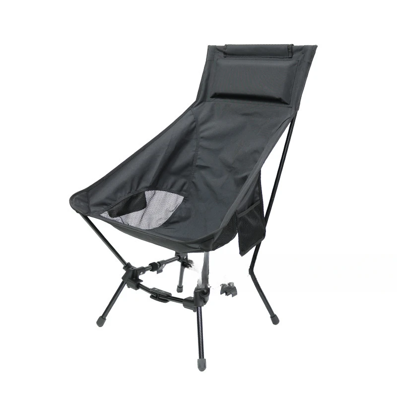 

Outdoor folding square chair aluminum alloy folding square chair with backrest camping