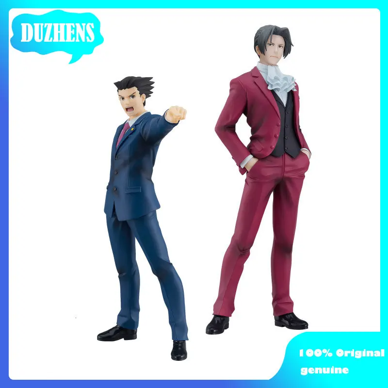 GSC PUP Original:Phoenix Wright Miles Edgeworth 17cm PVC Action Figure Anime Figure collectible Model Toys Doll Gift