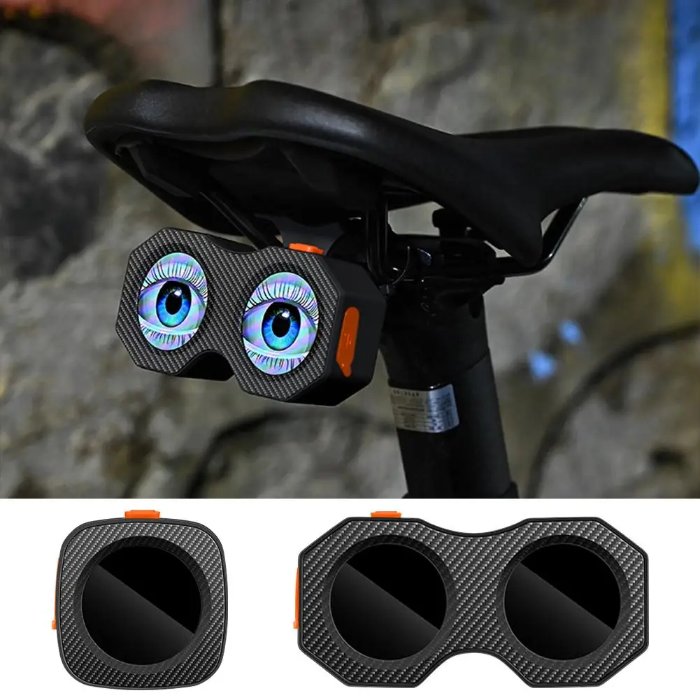 

Motorcycle Bicycle Devil Eye Decorative Lights USB LED 3D Eye Light Rechargeable Decoration Bicycle Dynamic Devil Motorcycl Q5K4