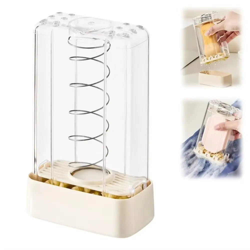 

Case Multifunctional Soap Foaming Box Eco-Friendly Portable No-wash Soap Foamer Spring-Loaded Plastic Soap Storage Box Outdoor