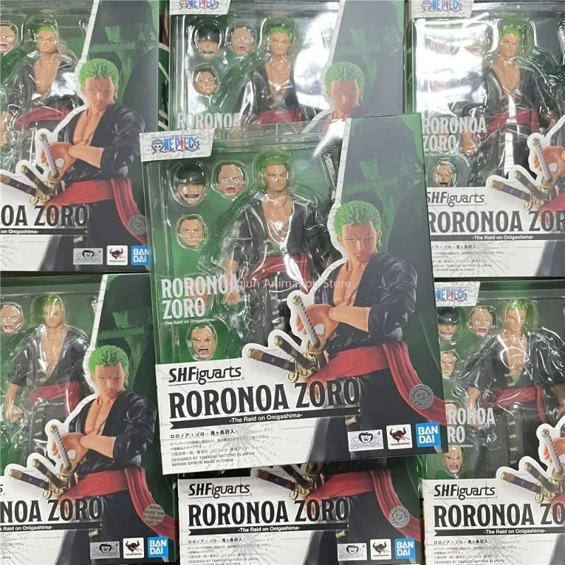 In Stock Original One Piece S.H.Figuarts Zoro Anime The Raid on Onigashima Roronoa Zoro SHF Toys  Action Figure Collector Toys