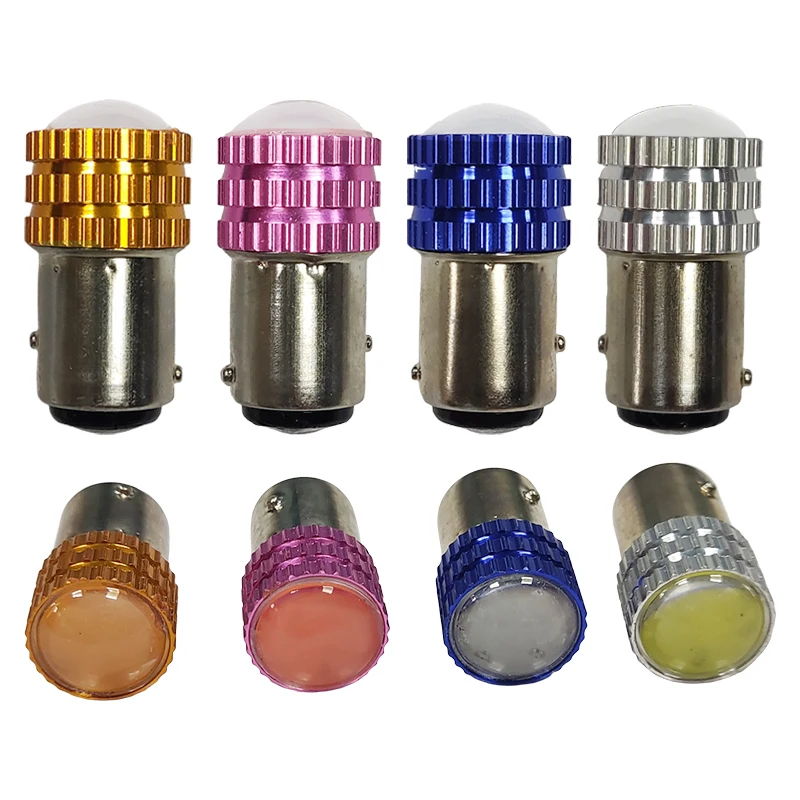 

100 шт. BAY15D BA15S Led 1156 1157 Лампа тормоза заднего хода указатель поворота парковочный задний фонарь DRL Автомобильный свет красный синий белый Янтарь