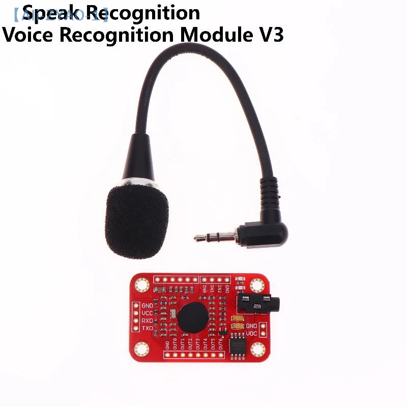 

【ZYAO-1】V3 Модуль распознавания голоса с распознаванием голоса, постоянный ток 4,4-5,5 В, высокая точность, поддерживает до 80 голосовых команд